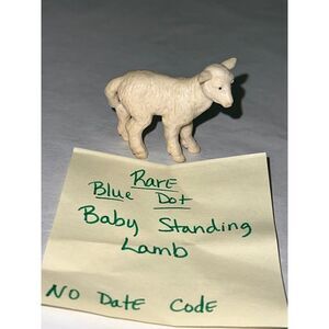Schliech Baby standing lamb blue dot retired